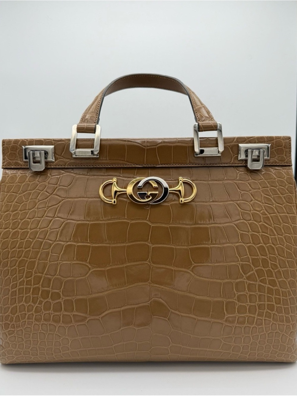 Gucci $36,000 Zumi Bag Crocodile